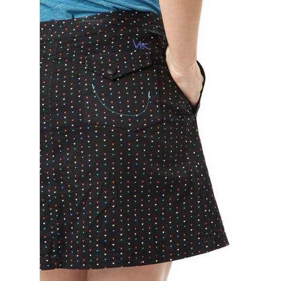VK SPORT Black Triangle Pattern Active Golf Skirt Skort NWT Size 4 - Picture 7 of 7